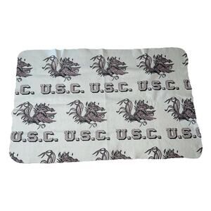 Vintage Stadium Blanket Throw University of South Carolina Gamecocks 1980s
